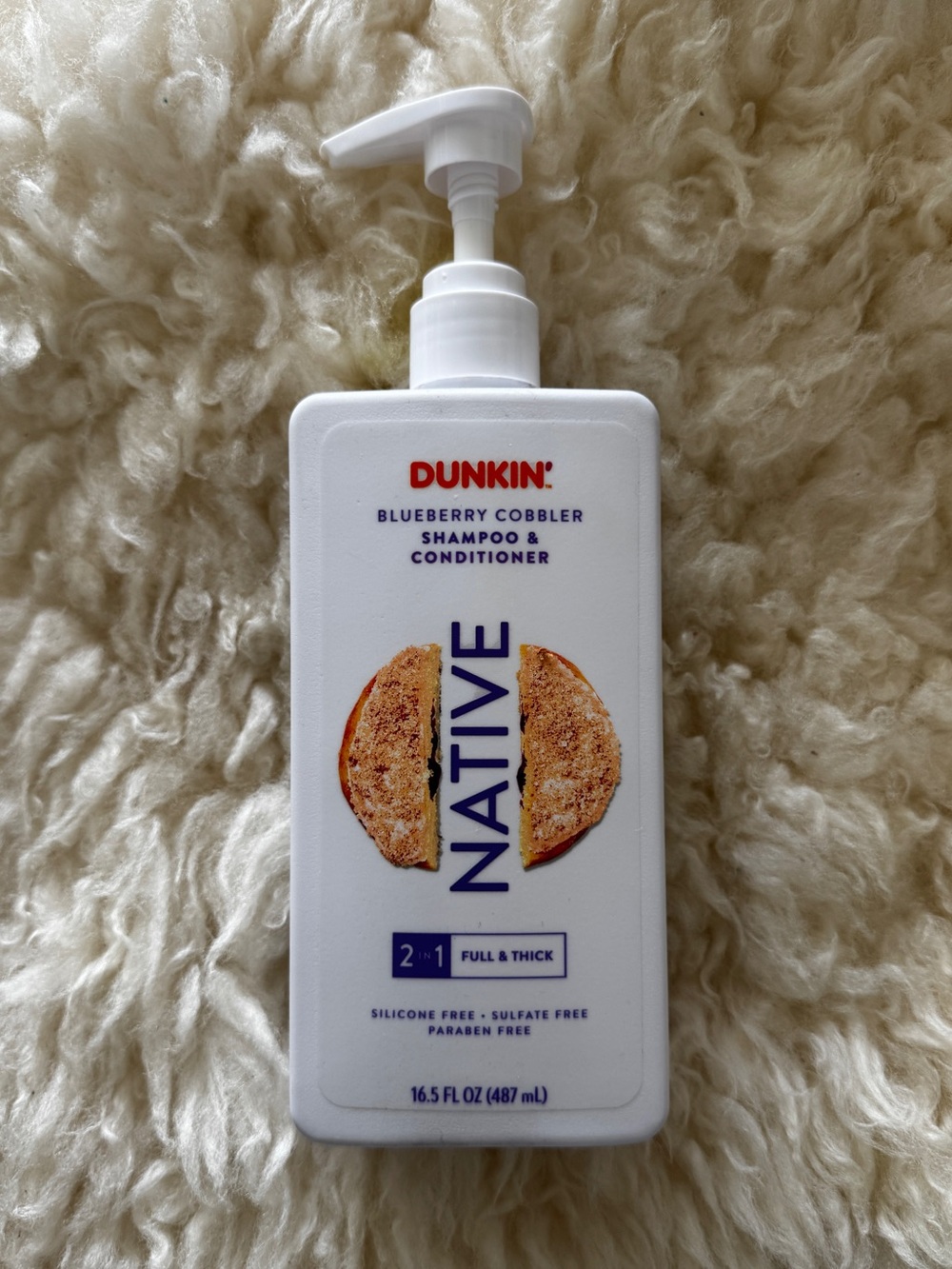 New Dunkin x Native Blueberry Cobbler Moisturizing Shampoo & Hair Conditioner